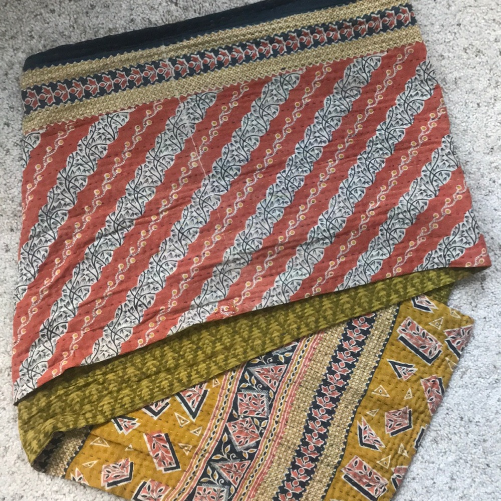 Fair trade scarf handmade cotton shawl wrap tribal